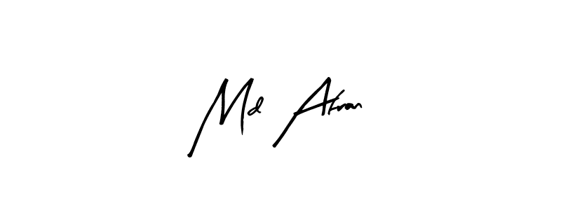 Also we have Md Afran name is the best signature style. Create professional handwritten signature collection using Arty Signature autograph style. Md Afran signature style 8 images and pictures png