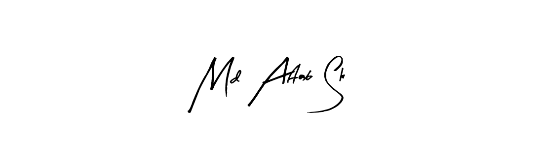 The best way (Arty Signature) to make a short signature is to pick only two or three words in your name. The name Md Aftab Sk include a total of six letters. For converting this name. Md Aftab Sk signature style 8 images and pictures png