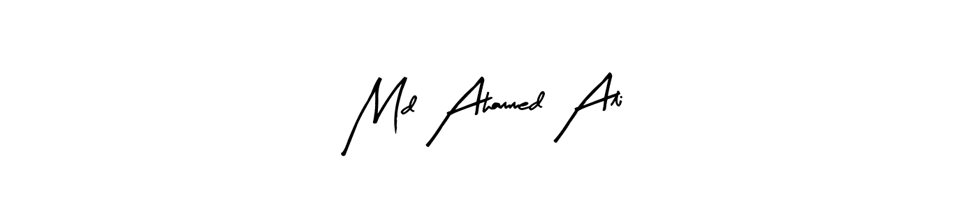 Also we have Md Ahammed Ali name is the best signature style. Create professional handwritten signature collection using Arty Signature autograph style. Md Ahammed Ali signature style 8 images and pictures png