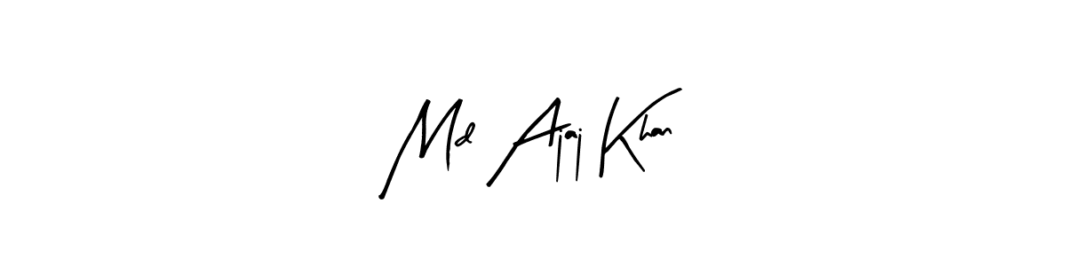 You should practise on your own different ways (Arty Signature) to write your name (Md Ajaj Khan) in signature. don't let someone else do it for you. Md Ajaj Khan signature style 8 images and pictures png