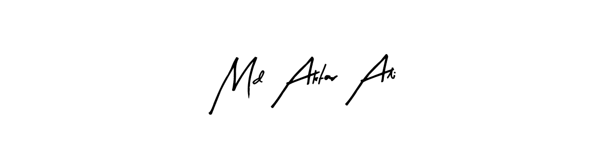 Similarly Arty Signature is the best handwritten signature design. Signature creator online .You can use it as an online autograph creator for name Md Aktar Ali. Md Aktar Ali signature style 8 images and pictures png