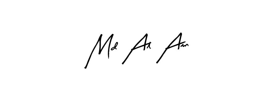The best way (Arty Signature) to make a short signature is to pick only two or three words in your name. The name Md Al Amn include a total of six letters. For converting this name. Md Al Amn signature style 8 images and pictures png