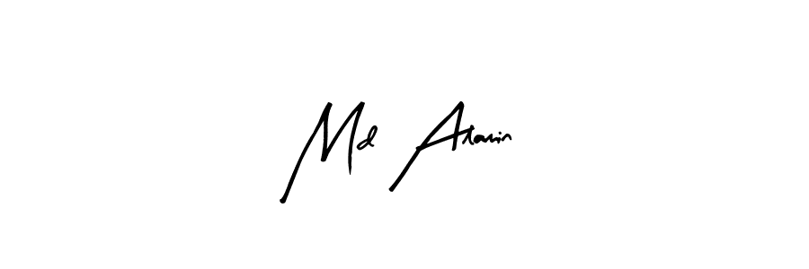 Design your own signature with our free online signature maker. With this signature software, you can create a handwritten (Arty Signature) signature for name Md Alamin. Md Alamin signature style 8 images and pictures png