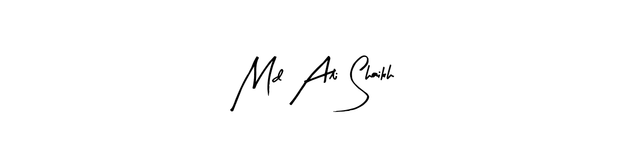 You should practise on your own different ways (Arty Signature) to write your name (Md Ali Shaikh) in signature. don't let someone else do it for you. Md Ali Shaikh signature style 8 images and pictures png