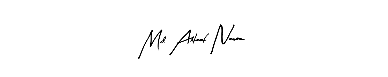 Make a beautiful signature design for name Md Altaaf Nawaz. With this signature (Arty Signature) style, you can create a handwritten signature for free. Md Altaaf Nawaz signature style 8 images and pictures png