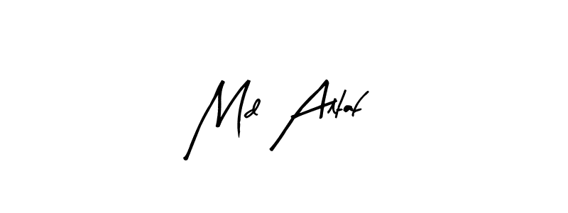 Use a signature maker to create a handwritten signature online. With this signature software, you can design (Arty Signature) your own signature for name Md Altaf. Md Altaf signature style 8 images and pictures png