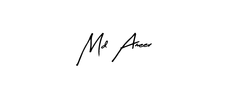 Also we have Md Ameer name is the best signature style. Create professional handwritten signature collection using Arty Signature autograph style. Md Ameer signature style 8 images and pictures png
