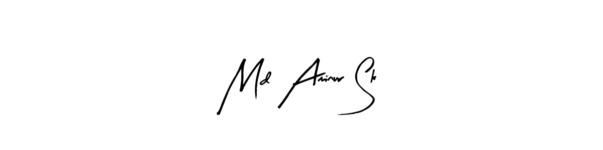 Design your own signature with our free online signature maker. With this signature software, you can create a handwritten (Arty Signature) signature for name Md Aminur Sk. Md Aminur Sk signature style 8 images and pictures png