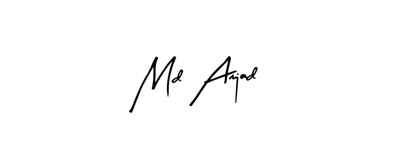 How to make Md Amjad name signature. Use Arty Signature style for creating short signs online. This is the latest handwritten sign. Md Amjad signature style 8 images and pictures png