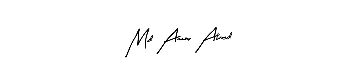 Make a beautiful signature design for name Md Ammar Ahmed. Use this online signature maker to create a handwritten signature for free. Md Ammar Ahmed signature style 8 images and pictures png