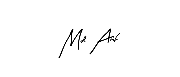 Similarly Arty Signature is the best handwritten signature design. Signature creator online .You can use it as an online autograph creator for name Md Anif. Md Anif signature style 8 images and pictures png