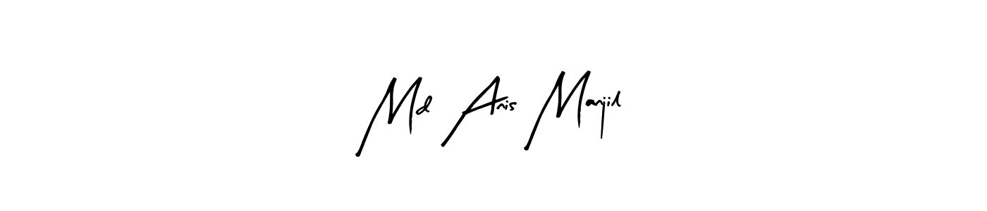 if you are searching for the best signature style for your name Md Anis Manjil. so please give up your signature search. here we have designed multiple signature styles  using Arty Signature. Md Anis Manjil signature style 8 images and pictures png