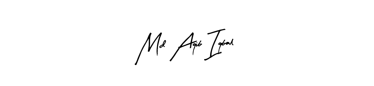 How to make Md Aqib Iqbal signature? Arty Signature is a professional autograph style. Create handwritten signature for Md Aqib Iqbal name. Md Aqib Iqbal signature style 8 images and pictures png