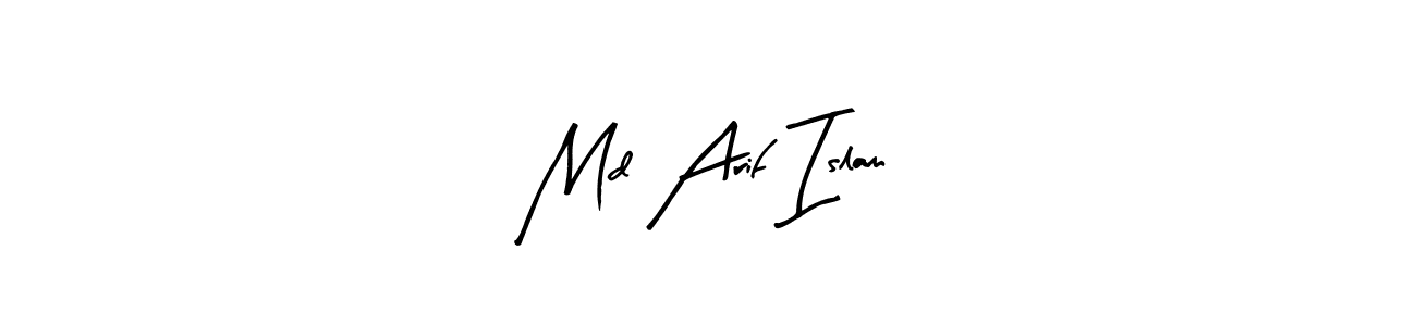 Create a beautiful signature design for name Md Arif Islam. With this signature (Arty Signature) fonts, you can make a handwritten signature for free. Md Arif Islam signature style 8 images and pictures png