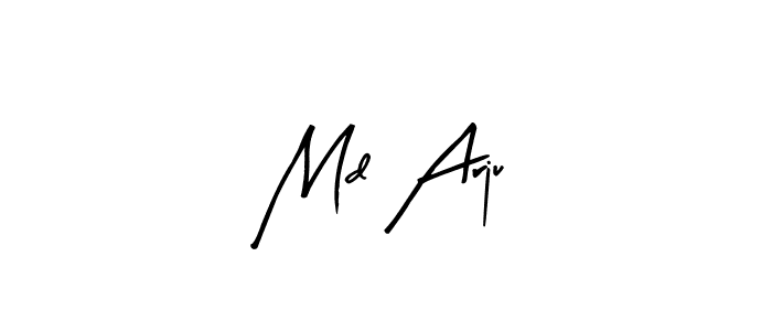 The best way (Arty Signature) to make a short signature is to pick only two or three words in your name. The name Md Arju include a total of six letters. For converting this name. Md Arju signature style 8 images and pictures png