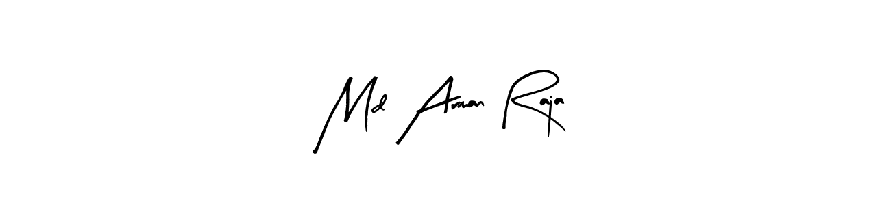 Arty Signature is a professional signature style that is perfect for those who want to add a touch of class to their signature. It is also a great choice for those who want to make their signature more unique. Get Md Arman Raja name to fancy signature for free. Md Arman Raja signature style 8 images and pictures png