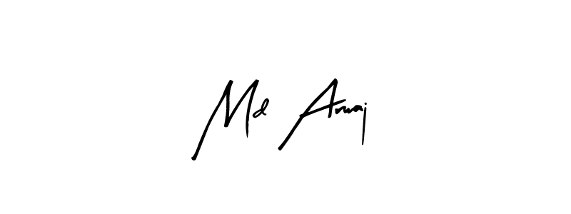 Design your own signature with our free online signature maker. With this signature software, you can create a handwritten (Arty Signature) signature for name Md Arwaj. Md Arwaj signature style 8 images and pictures png