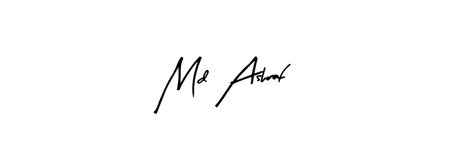 Use a signature maker to create a handwritten signature online. With this signature software, you can design (Arty Signature) your own signature for name Md Ashraf. Md Ashraf signature style 8 images and pictures png