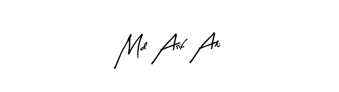 Design your own signature with our free online signature maker. With this signature software, you can create a handwritten (Arty Signature) signature for name Md Asif Ali. Md Asif Ali signature style 8 images and pictures png