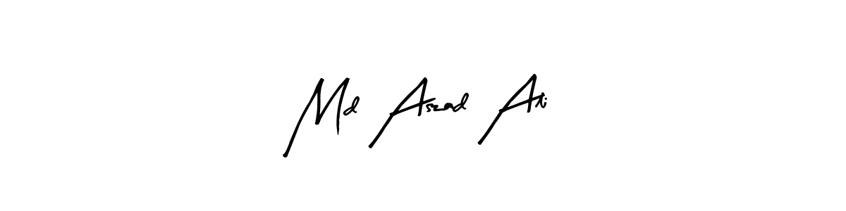 You should practise on your own different ways (Arty Signature) to write your name (Md Aszad Ali) in signature. don't let someone else do it for you. Md Aszad Ali signature style 8 images and pictures png