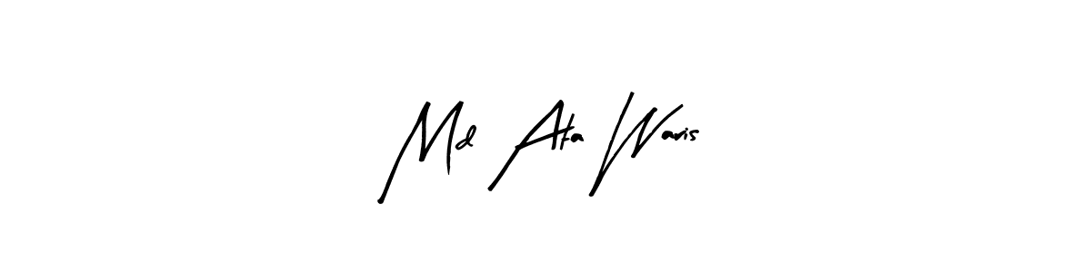 Once you've used our free online signature maker to create your best signature Arty Signature style, it's time to enjoy all of the benefits that Md Ata Waris name signing documents. Md Ata Waris signature style 8 images and pictures png