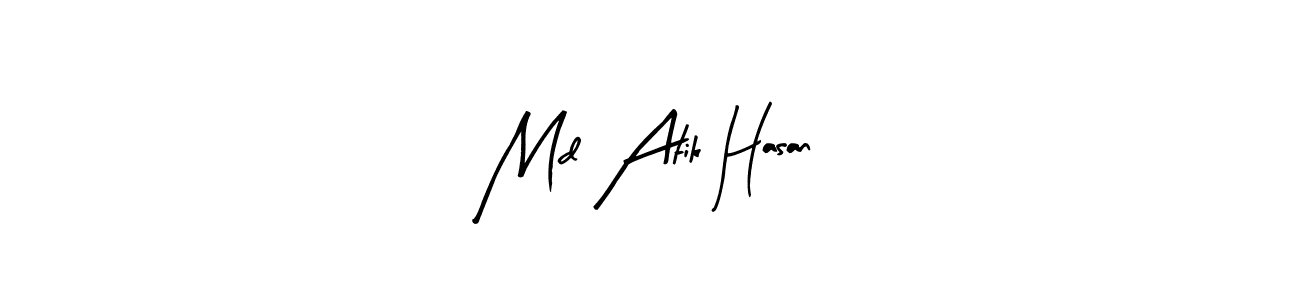 You should practise on your own different ways (Arty Signature) to write your name (Md Atik Hasan) in signature. don't let someone else do it for you. Md Atik Hasan signature style 8 images and pictures png