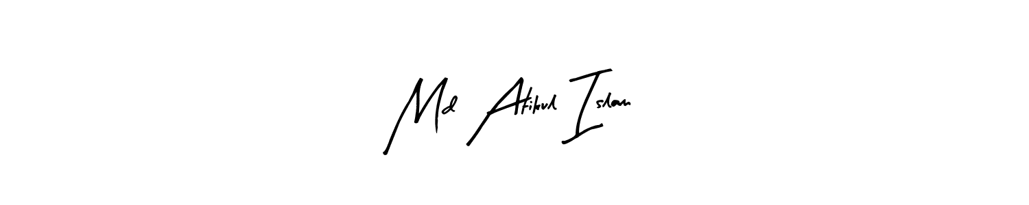 It looks lik you need a new signature style for name Md Atikul Islam. Design unique handwritten (Arty Signature) signature with our free signature maker in just a few clicks. Md Atikul Islam signature style 8 images and pictures png