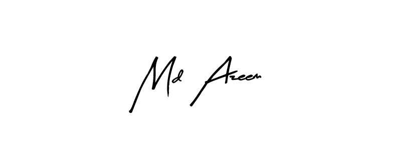 Arty Signature is a professional signature style that is perfect for those who want to add a touch of class to their signature. It is also a great choice for those who want to make their signature more unique. Get Md Azeem name to fancy signature for free. Md Azeem signature style 8 images and pictures png