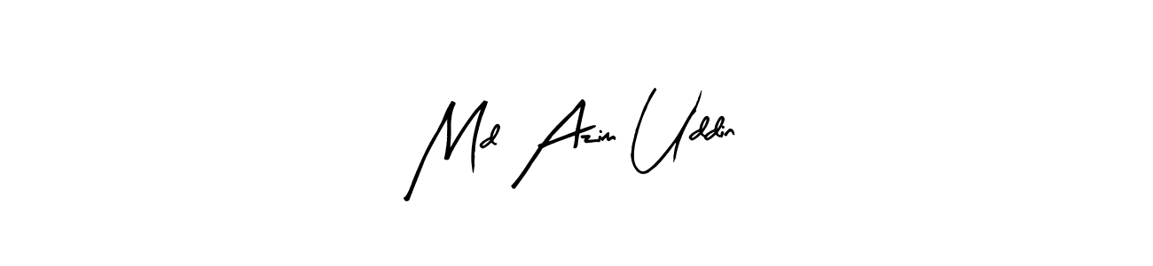 Create a beautiful signature design for name Md Azim Uddin. With this signature (Arty Signature) fonts, you can make a handwritten signature for free. Md Azim Uddin signature style 8 images and pictures png