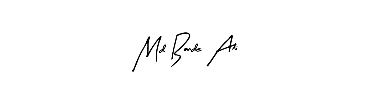 Design your own signature with our free online signature maker. With this signature software, you can create a handwritten (Arty Signature) signature for name Md Bande Ali. Md Bande Ali signature style 8 images and pictures png