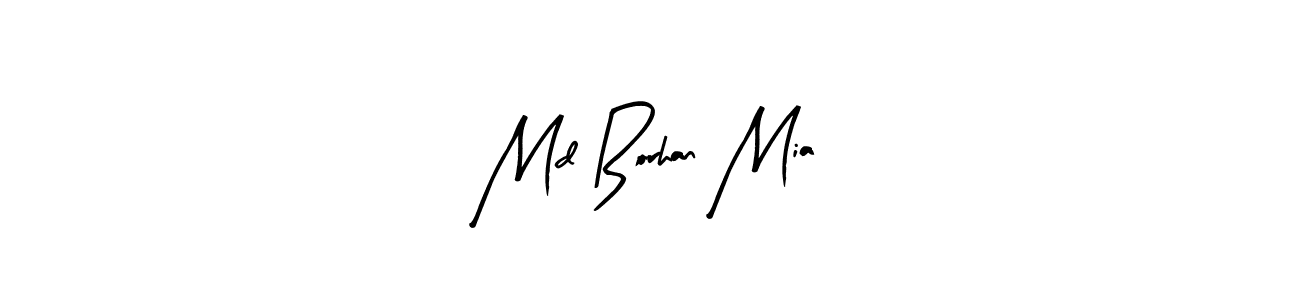 Md Borhan Mia stylish signature style. Best Handwritten Sign (Arty Signature) for my name. Handwritten Signature Collection Ideas for my name Md Borhan Mia. Md Borhan Mia signature style 8 images and pictures png