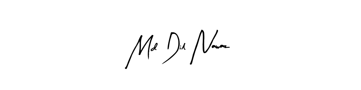 Similarly Arty Signature is the best handwritten signature design. Signature creator online .You can use it as an online autograph creator for name Md Dil Nawaz. Md Dil Nawaz signature style 8 images and pictures png