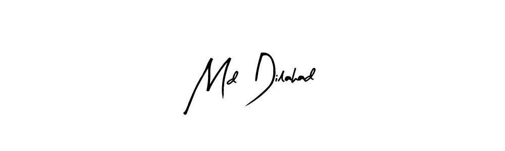 Create a beautiful signature design for name Md Dilahad. With this signature (Arty Signature) fonts, you can make a handwritten signature for free. Md Dilahad signature style 8 images and pictures png