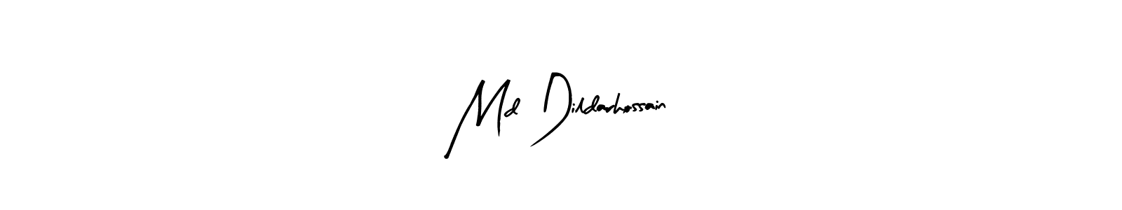 How to make Md Dildarhossain name signature. Use Arty Signature style for creating short signs online. This is the latest handwritten sign. Md Dildarhossain signature style 8 images and pictures png