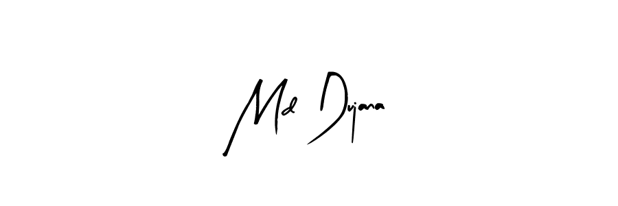 How to make Md Dujana signature? Arty Signature is a professional autograph style. Create handwritten signature for Md Dujana name. Md Dujana signature style 8 images and pictures png