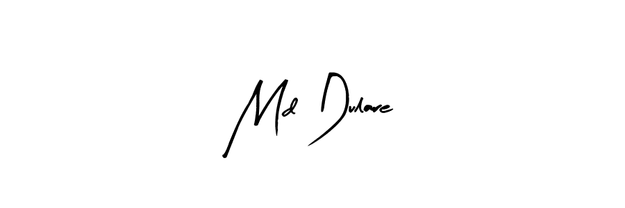 Arty Signature is a professional signature style that is perfect for those who want to add a touch of class to their signature. It is also a great choice for those who want to make their signature more unique. Get Md Dulare name to fancy signature for free. Md Dulare signature style 8 images and pictures png