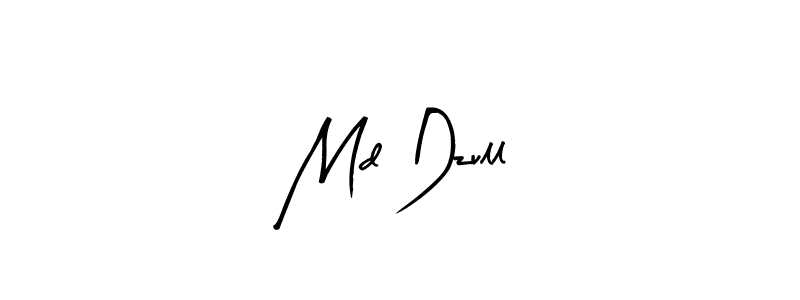 This is the best signature style for the Md Dzull name. Also you like these signature font (Arty Signature). Mix name signature. Md Dzull signature style 8 images and pictures png