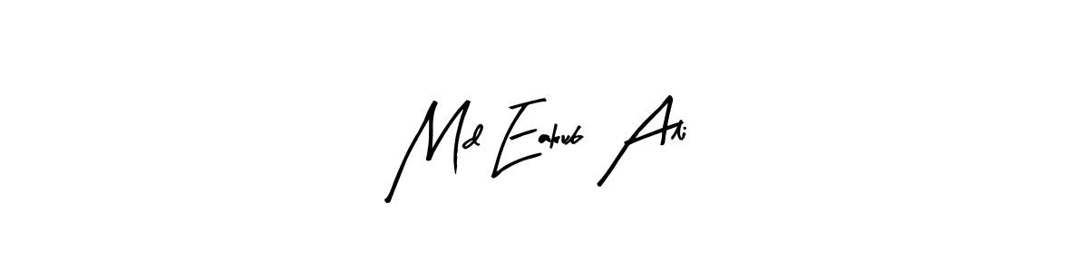 if you are searching for the best signature style for your name Md Eakub Ali. so please give up your signature search. here we have designed multiple signature styles  using Arty Signature. Md Eakub Ali signature style 8 images and pictures png