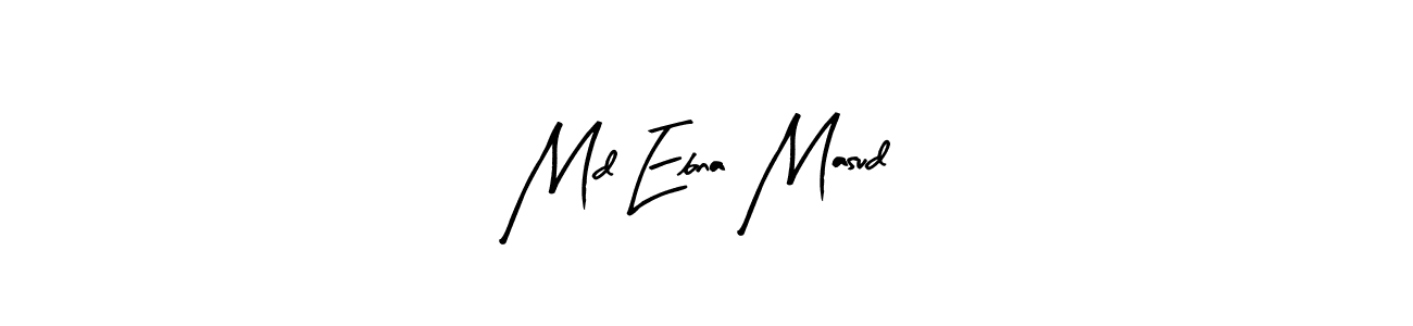 Create a beautiful signature design for name Md Ebna Masud. With this signature (Arty Signature) fonts, you can make a handwritten signature for free. Md Ebna Masud signature style 8 images and pictures png