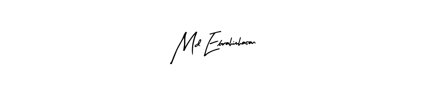 How to make Md Ebrahimhasan name signature. Use Arty Signature style for creating short signs online. This is the latest handwritten sign. Md Ebrahimhasan signature style 8 images and pictures png