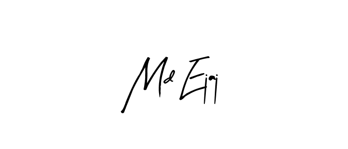 The best way (Arty Signature) to make a short signature is to pick only two or three words in your name. The name Md Ejaj include a total of six letters. For converting this name. Md Ejaj signature style 8 images and pictures png