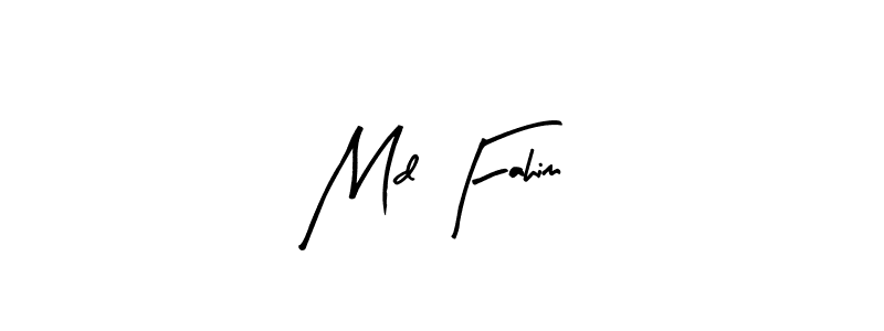 Design your own signature with our free online signature maker. With this signature software, you can create a handwritten (Arty Signature) signature for name Md Fahim. Md Fahim signature style 8 images and pictures png