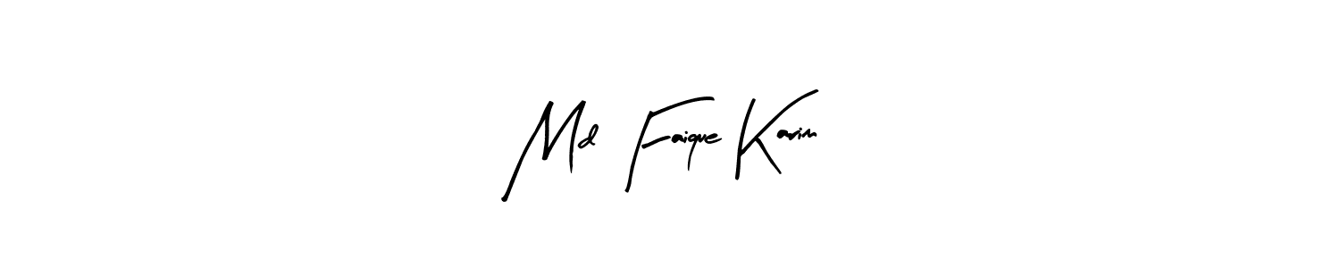 How to make Md Faique Karim signature? Arty Signature is a professional autograph style. Create handwritten signature for Md Faique Karim name. Md Faique Karim signature style 8 images and pictures png