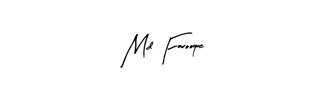 Use a signature maker to create a handwritten signature online. With this signature software, you can design (Arty Signature) your own signature for name Md Farooque. Md Farooque signature style 8 images and pictures png