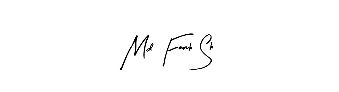 if you are searching for the best signature style for your name Md Faruk Sk. so please give up your signature search. here we have designed multiple signature styles  using Arty Signature. Md Faruk Sk signature style 8 images and pictures png