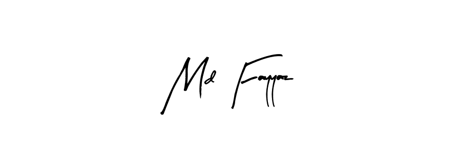 Create a beautiful signature design for name Md Fayyaz. With this signature (Arty Signature) fonts, you can make a handwritten signature for free. Md Fayyaz signature style 8 images and pictures png