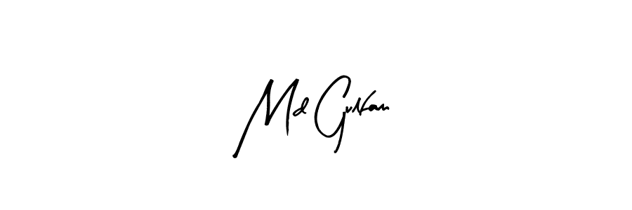 Design your own signature with our free online signature maker. With this signature software, you can create a handwritten (Arty Signature) signature for name Md Gulfam. Md Gulfam signature style 8 images and pictures png