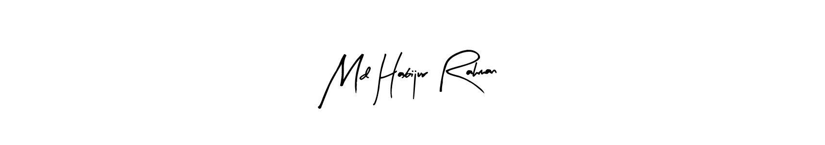 Make a beautiful signature design for name Md Habijur Rahman. With this signature (Arty Signature) style, you can create a handwritten signature for free. Md Habijur Rahman signature style 8 images and pictures png