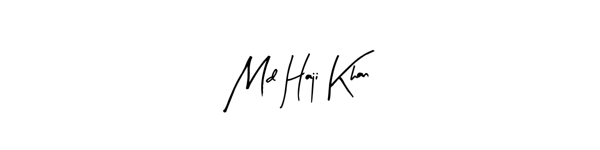 It looks lik you need a new signature style for name Md Haji Khan. Design unique handwritten (Arty Signature) signature with our free signature maker in just a few clicks. Md Haji Khan signature style 8 images and pictures png