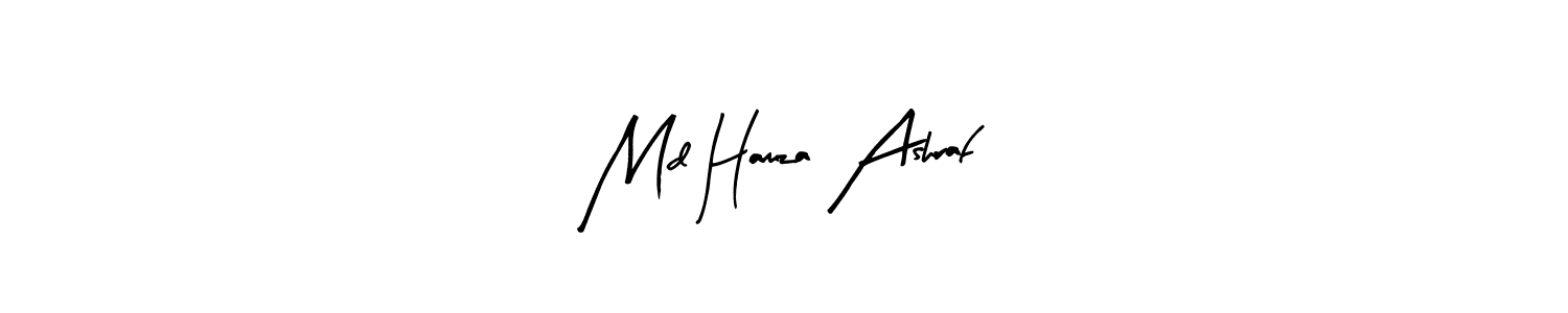 Create a beautiful signature design for name Md Hamza Ashraf. With this signature (Arty Signature) fonts, you can make a handwritten signature for free. Md Hamza Ashraf signature style 8 images and pictures png